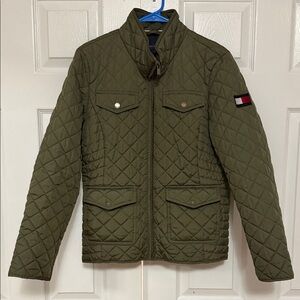 Tommy Hilfiger Women’s Green Quilted Jacket